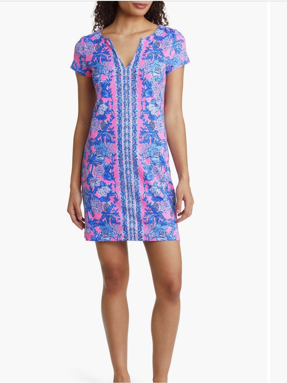 Lilly Pulitzer Sophiletta Dress Palm Paradise Floral Print Sz M